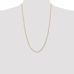 Gold (10K & 14K) Diamond-Cut Round Open Link Cable Chain - 14k Yellow Gold / 26 in / 1.4 mm