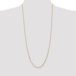 Gold (10K & 14K) Diamond-Cut Round Open Link Cable Chain - 14k Yellow Gold / 30 in / 1.4 mm