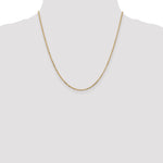 Gold (10K & 14K) Diamond-Cut Round Open Link Cable Chain - 14k Yellow Gold / 20 in / 1.8 mm