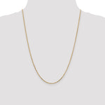 Gold (10K & 14K) Diamond-Cut Round Open Link Cable Chain - 14k Yellow Gold / 24 in / 1.8 mm