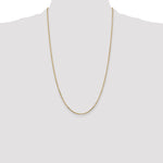 Gold (10K & 14K) Diamond-Cut Round Open Link Cable Chain - 14k Yellow Gold / 26 in / 1.8 mm
