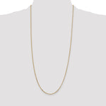 Gold (10K & 14K) Diamond-Cut Round Open Link Cable Chain - 14k Yellow Gold / 30 in / 1.8 mm