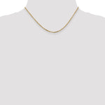 Gold (10K & 14K) Diamond-Cut Round Open Link Cable Chain - 14k Yellow Gold / 16 in / 2.2 mm