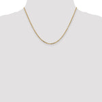 Gold (10K & 14K) Diamond-Cut Round Open Link Cable Chain - 14k Yellow Gold / 18 in / 2.2 mm