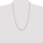 Gold (10K & 14K) Diamond-Cut Round Open Link Cable Chain - 14k Yellow Gold / 26 in / 2.2 mm