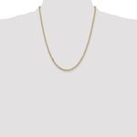 Gold (10K & 14K) Diamond-Cut Round Open Link Cable Chain - 14k Yellow Gold / 22 in / 3 mm