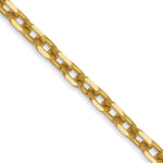 Gold (10K & 14K) Diamond-Cut Round Open Link Cable Chain - 14k Yellow Gold / 16 in / 3 mm