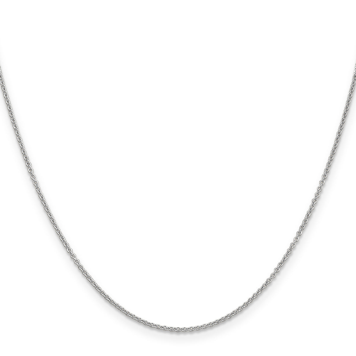 Gold (10K & 14K) Cable Chain - 14k White Gold / 14 in / 1.2 mm
