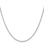Gold (10K & 14K) Round Open Link Cable Chain - 14k White Gold / 16 in / 1.4 mm, Wide