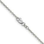 Gold (10K & 14K) Round Open Link Cable Chain - 14k White Gold / 16 in / 1.4 mm, Wide