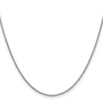 Gold (10K & 14K) Round Open Link Cable Chain - 14k White Gold / 16 in / 1.6 mm