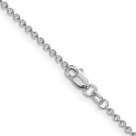 Gold (10K & 14K) Round Open Link Cable Chain - 14k White Gold / 16 in / 1.6 mm
