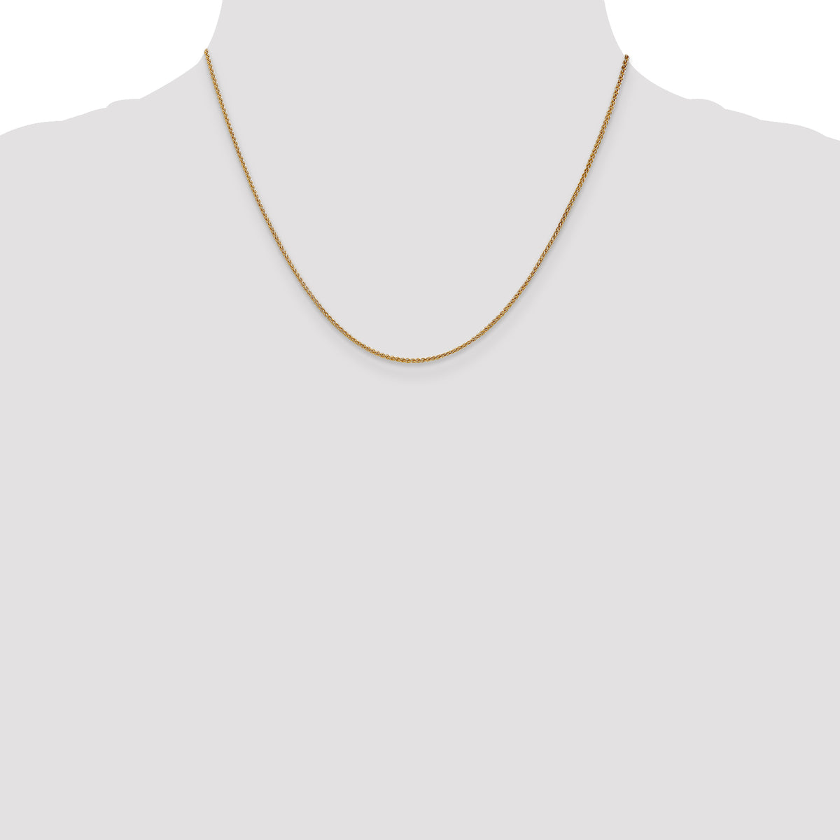 Gold (10K & 14K) Spiga Chain - 14k Yellow Gold / 18 in / 1.25 mm