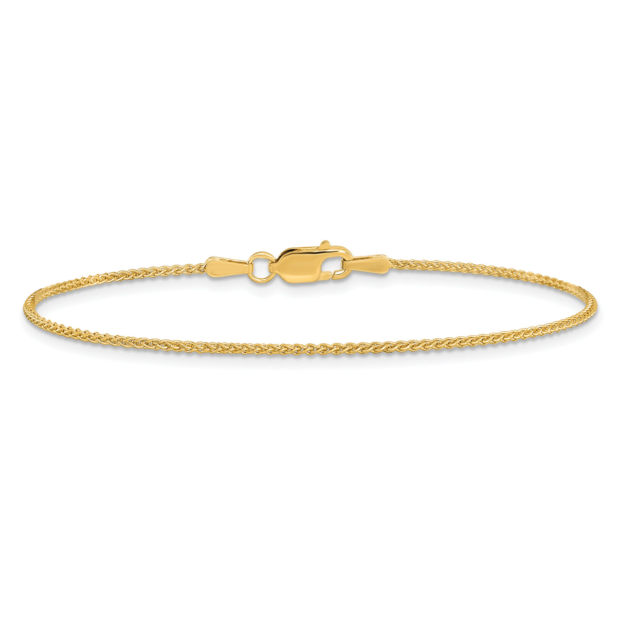 Gold (10K & 14K) Spiga Chain Bracelet - 14k Yellow Gold / 6 in / 1.25 mm