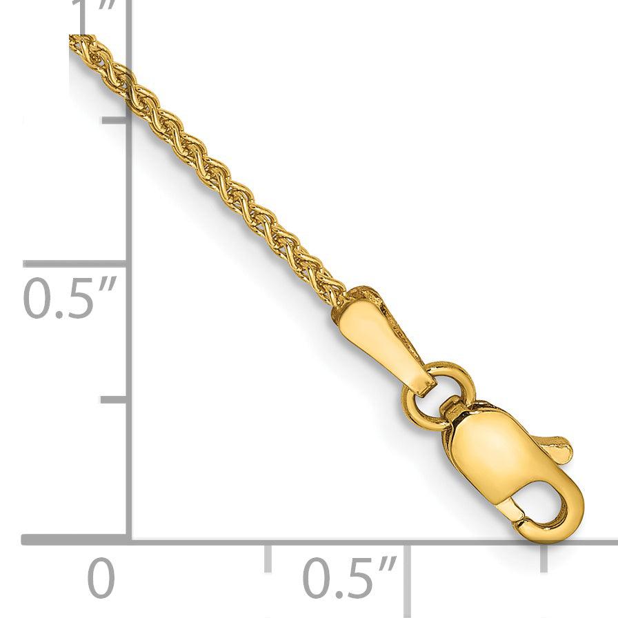 Gold (10K & 14K) Spiga Chain Bracelet - 14k Yellow Gold / 6 in / 1.25 mm