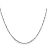 Gold (10K & 14K) Round Open Link Cable Chain - 14k White Gold / 16 in / 2 mm