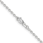 Gold (10K & 14K) Round Open Link Cable Chain - 14k White Gold / 16 in / 2 mm