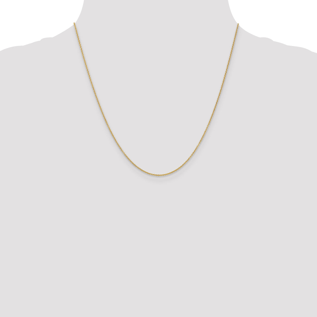 Gold (10K & 14K) Cable Chain - 14k Yellow Gold / 20 in / 1.2 mm