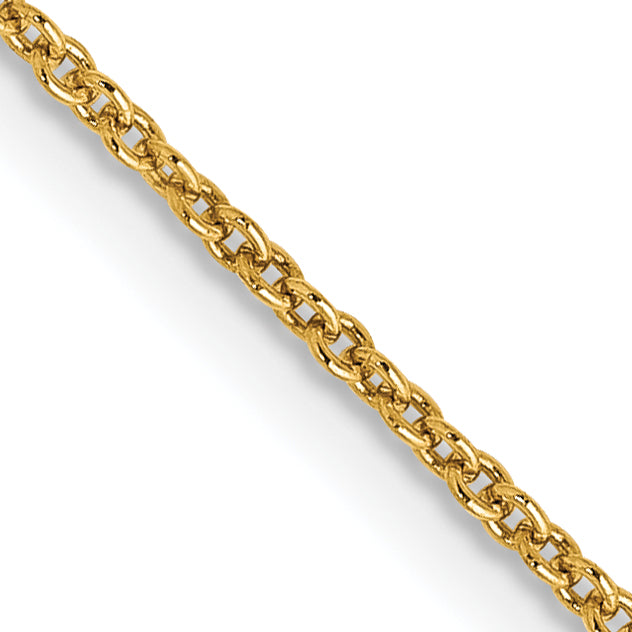 Gold (10K & 14K) Cable Chain - 14k Yellow Gold / 14 in / 1.2 mm