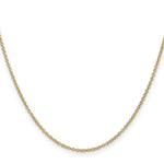 Gold (10K & 14K) Round Open Link Cable Chain - 14k Yellow Gold / 16 in / 1.4 mm, Wide
