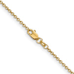 Gold (10K & 14K) Round Open Link Cable Chain - 14k Yellow Gold / 16 in / 1.4 mm, Wide