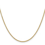 Gold (10K & 14K) Round Open Link Cable Chain - 14k Yellow Gold / 16 in / 1.6 mm