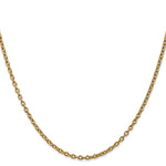 Gold (10K & 14K) Round Open Link Cable Chain - 14k Yellow Gold / 16 in / 2.4 mm