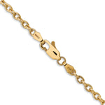 Gold (10K & 14K) Round Open Link Cable Chain - 14k Yellow Gold / 16 in / 3.2 mm