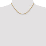 Gold (10K & 14K) Round Open Link Cable Chain - 14k Yellow Gold / 16 in / 3.2 mm