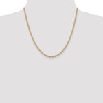 Gold (10K & 14K) Round Open Link Cable Chain - 14k Yellow Gold / 20 in / 3.2 mm