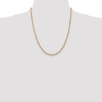 Gold (10K & 14K) Round Open Link Cable Chain - 14k Yellow Gold / 22 in / 3.2 mm
