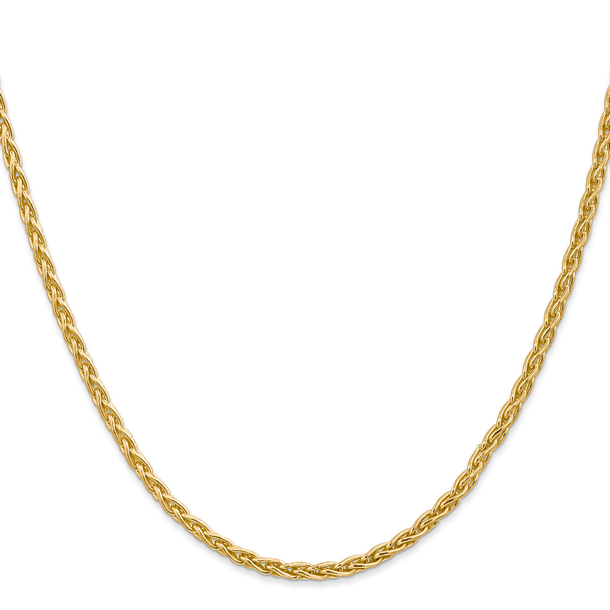 Gold (10K & 14K) Parisian Wheat Chain - 14k Yellow Gold / 16 in / 3 mm