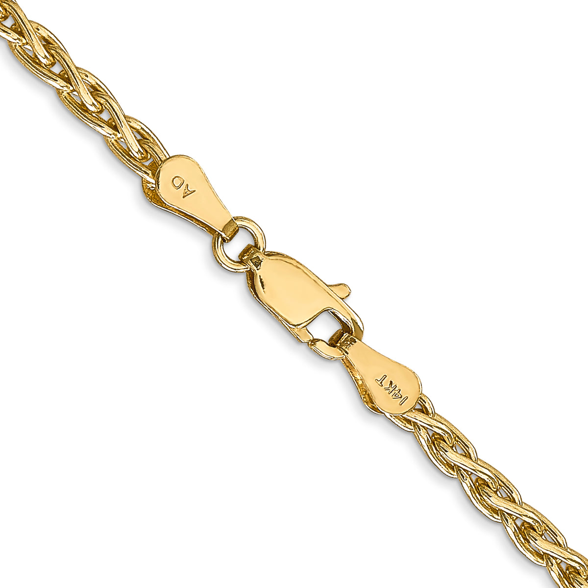 Gold (10K & 14K) Parisian Wheat Chain - 14k Yellow Gold / 16 in / 3 mm