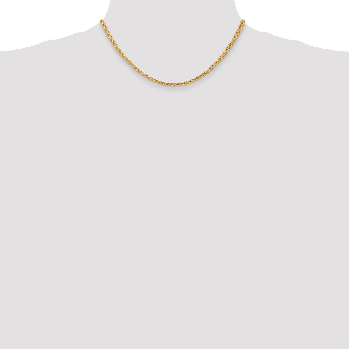Gold (10K & 14K) Parisian Wheat Chain - 14k Yellow Gold / 16 in / 3 mm