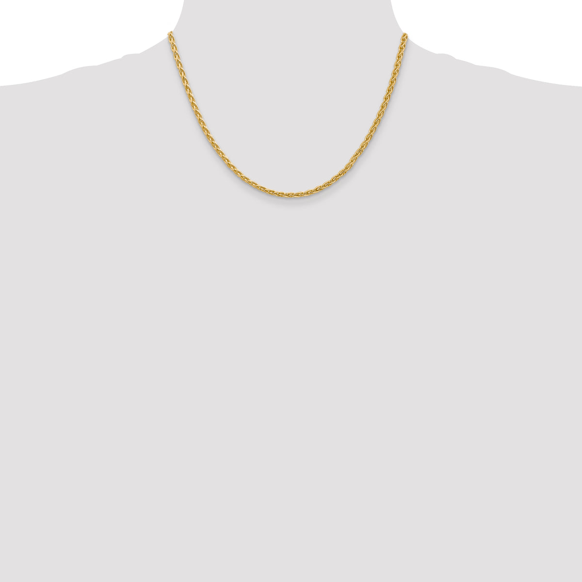 Gold (10K & 14K) Parisian Wheat Chain - 14k Yellow Gold / 18 in / 3 mm
