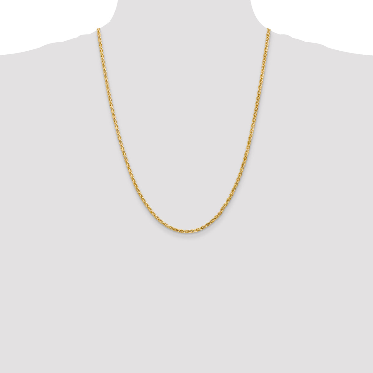 Gold (10K & 14K) Parisian Wheat Chain - 14k Yellow Gold / 24 in / 3 mm