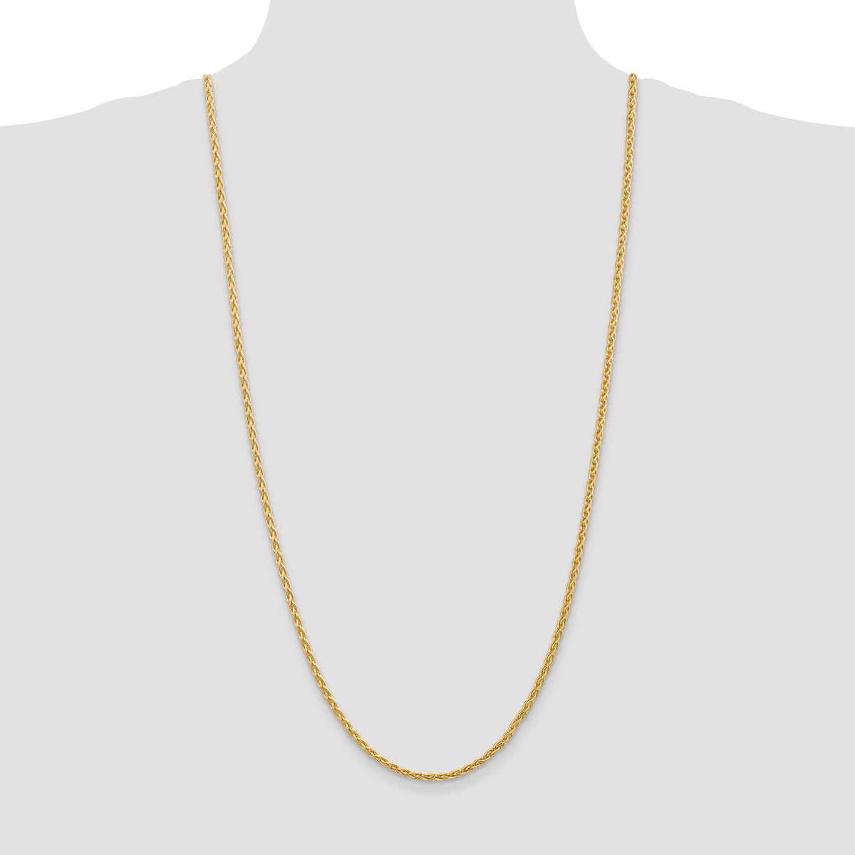 Gold (10K & 14K) Parisian Wheat Chain - 14k Yellow Gold / 30 in / 3 mm