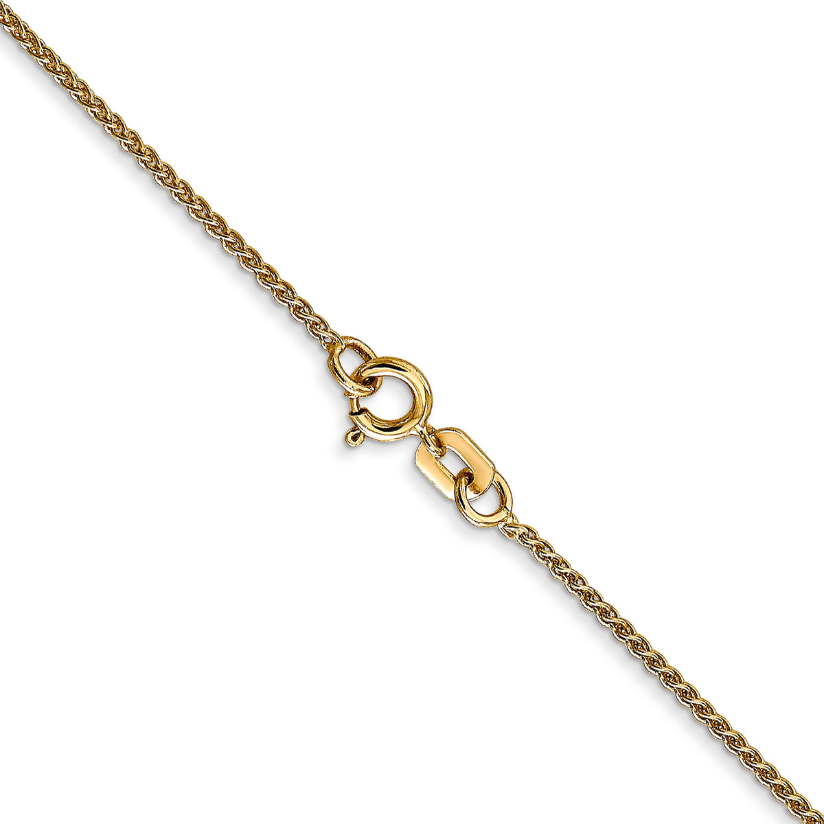 Gold (10K & 14K) Spiga Chain - 14k Yellow Gold / 16 in / 1.05 mm, Spring Ring