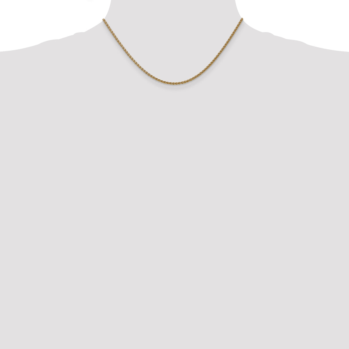 Gold (10K & 14K) Spiga Chain - 14k Yellow Gold / 16 in / 1.05 mm, Spring Ring