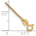 Gold (10K & 14K) Spiga Chain Bracelet - 14k Yellow Gold / 7 in / 1.05 mm, Spring Ring