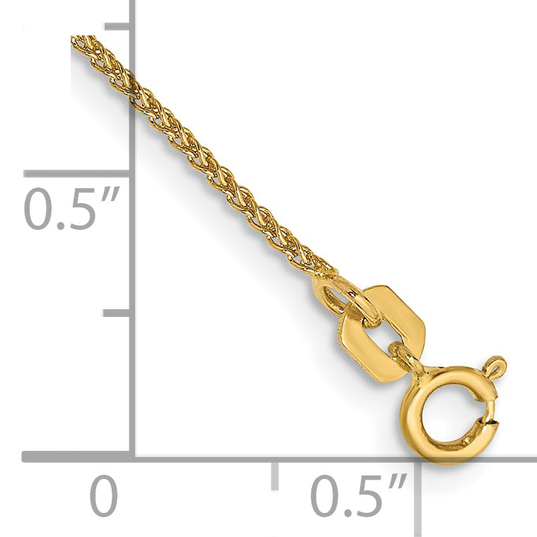 Gold (10K & 14K) Spiga Chain Bracelet - 14k Yellow Gold / 7 in / 1.05 mm, Spring Ring