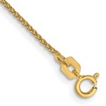 Gold (10K & 14K) Spiga Chain Bracelet - 14k Yellow Gold / 7 in / 1.05 mm, Spring Ring