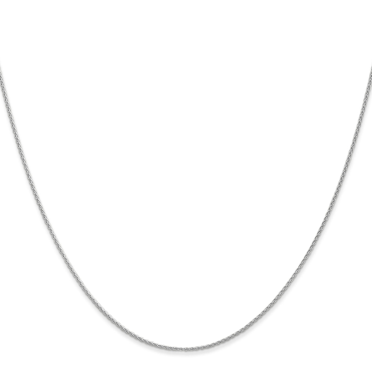 Gold (10K & 14K) Parisian Wheat Chain - 14k White Gold / 14 in / 1 mm