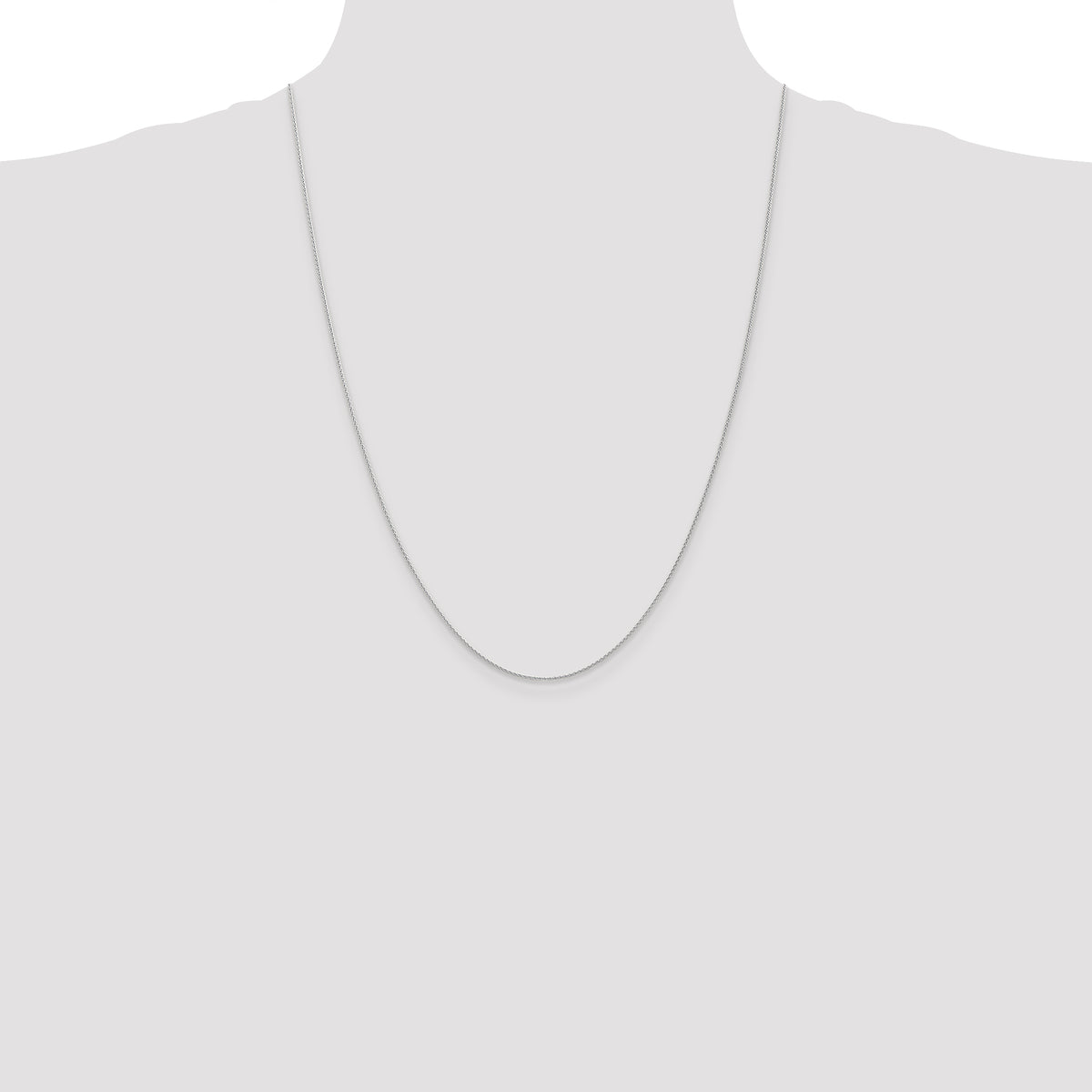 Gold (10K & 14K) Parisian Wheat Chain - 14k White Gold / 24 in / 1 mm