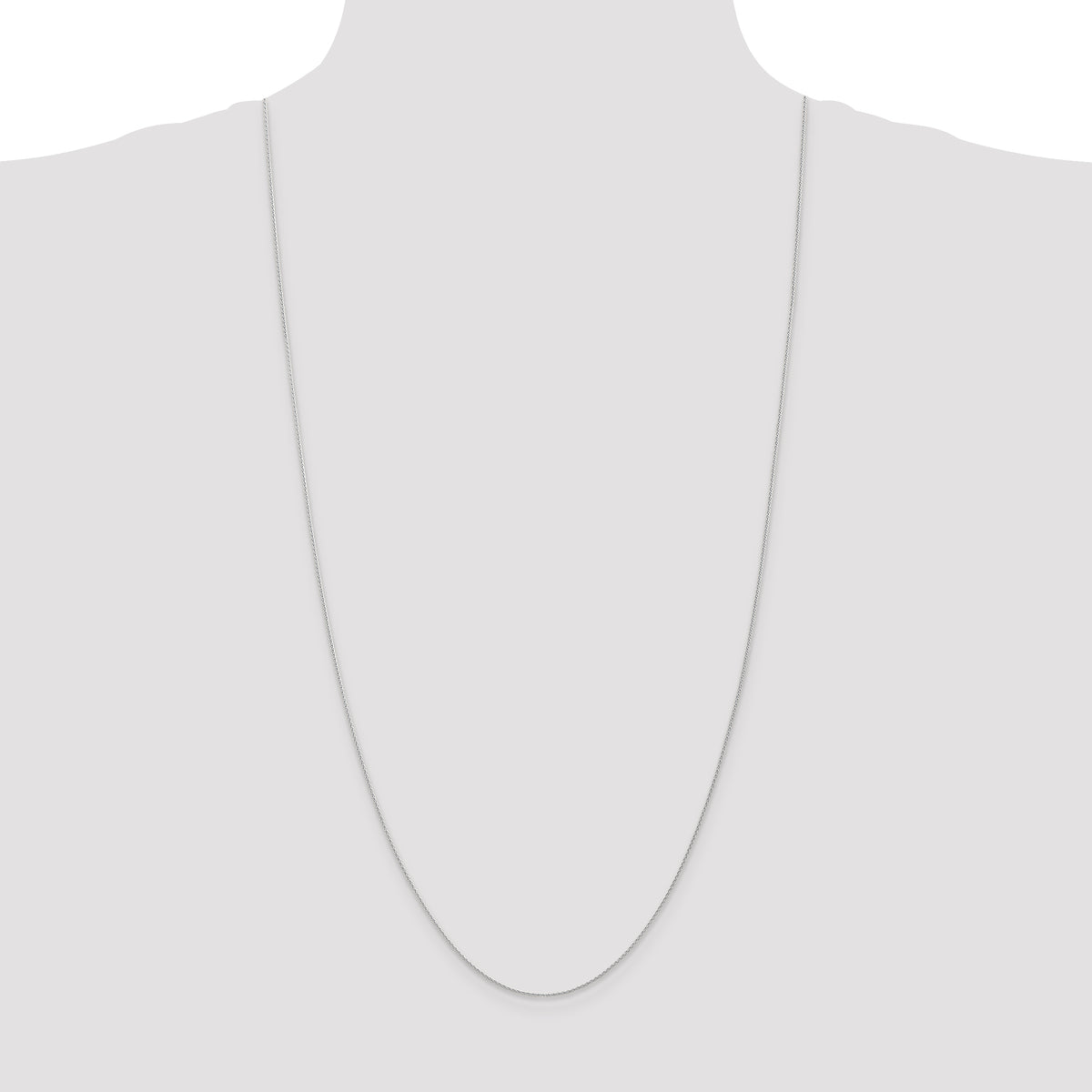 Gold (10K & 14K) Parisian Wheat Chain - 14k White Gold / 30 in / 1 mm