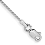 Gold (10K & 14K) Parisian Wheat Chain Anklet - 14k White Gold / 9 in / 1 mm