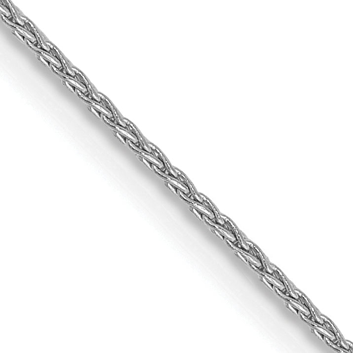 Gold (10K & 14K) Parisian Wheat Chain - 14k White Gold / 14 in / 1 mm