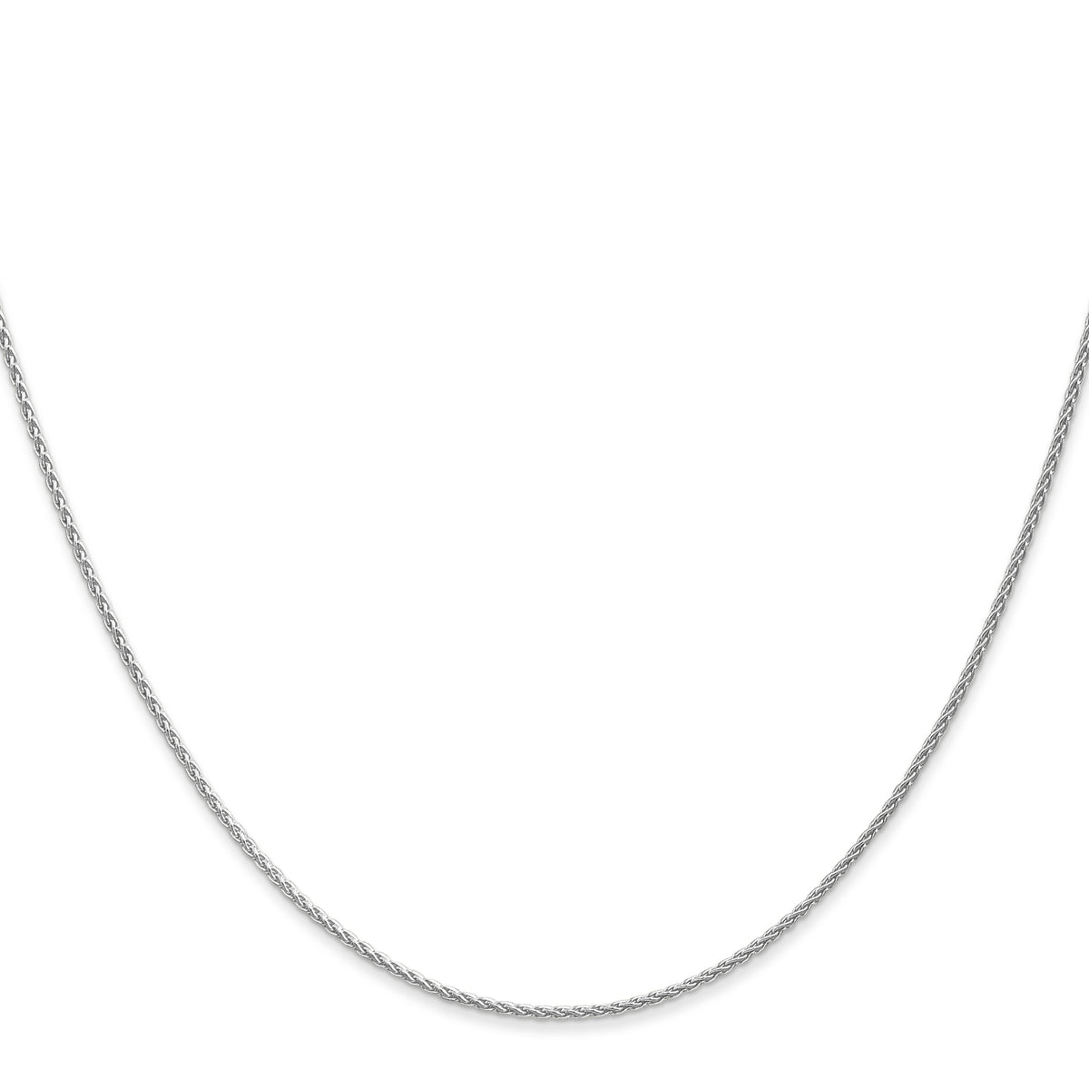 Gold (10K & 14K) Parisian Wheat Chain - 14k White Gold / 14 in / 1.2 mm
