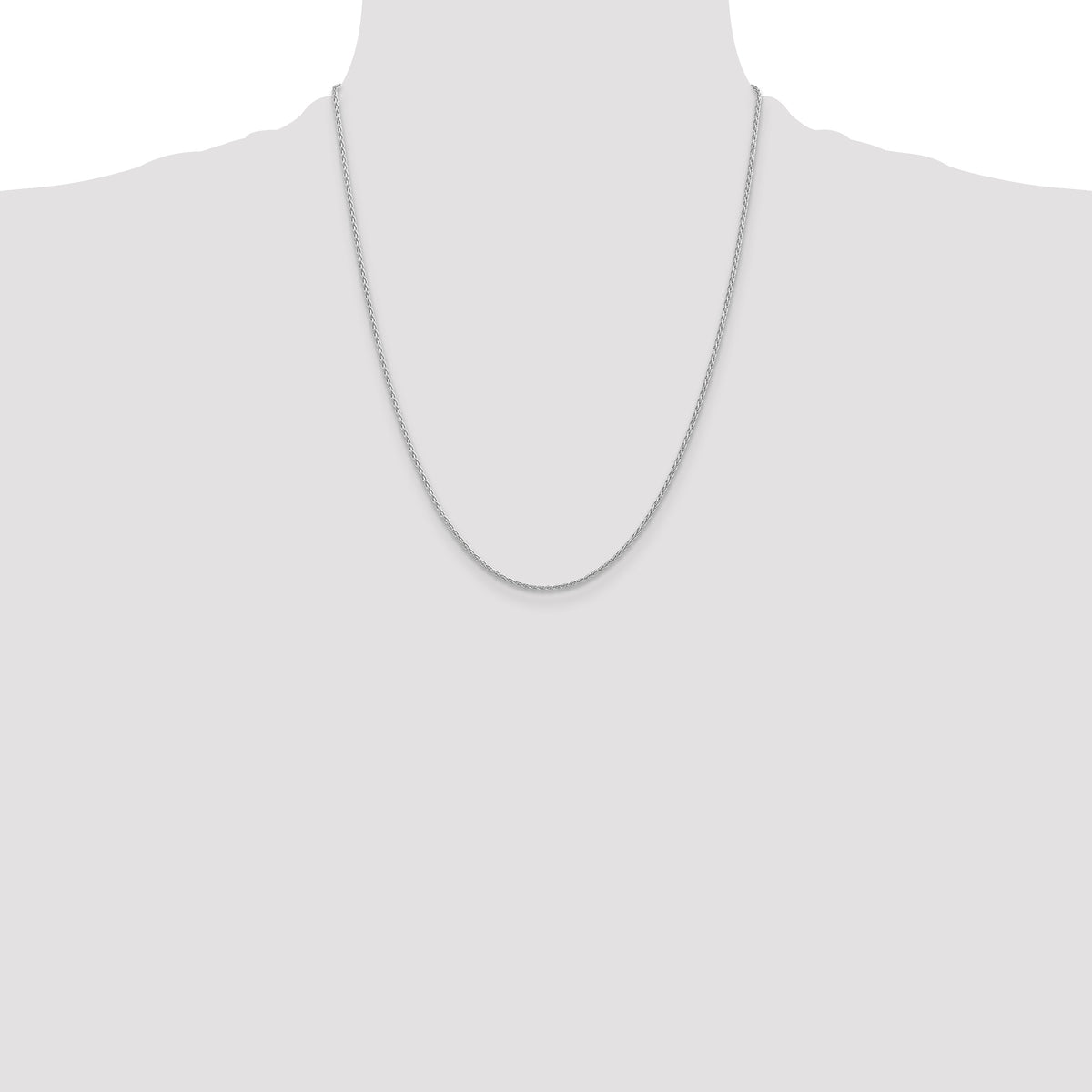 Gold (10K & 14K) Parisian Wheat Chain - 14k White Gold / 22 in / 1.5 mm