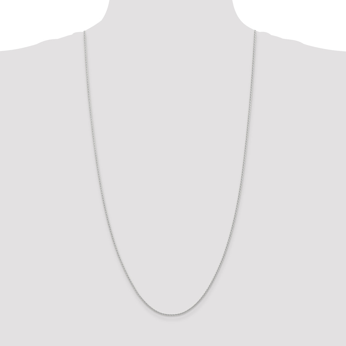 Gold (10K & 14K) Parisian Wheat Chain - 14k White Gold / 30 in / 1.5 mm